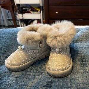 Toddler girls sparkly boots